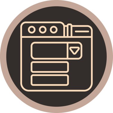 Seo simgesinin vektör illüstrasyonu