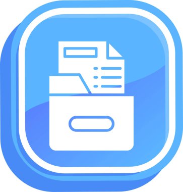 Belge. Web simgesi basit illüstrasyon