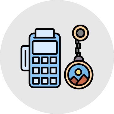 Anahtar Düz Vektör Simgesi Tasarımı