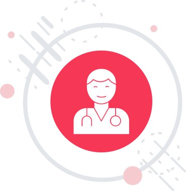 Doktor Web simgesi vektör illüstrasyonu