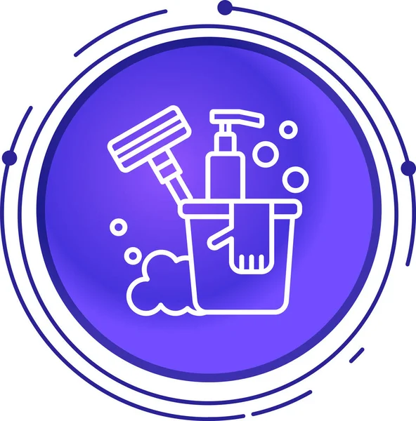 Beyaz arka planda çizgi boya fırçası ve boya fırçası simgesi izole edildi. Renkli taslak konsepti. vektör.