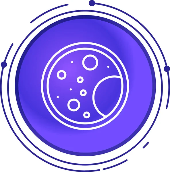 Bir gezegen simgesinin vektör illüstrasyonu