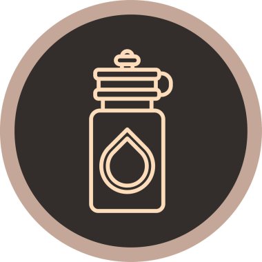 yağ şişesi simgesi, vektör illüstrasyonu