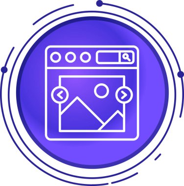 çamaşır makinesi ve çamaşır makinesi simgesi beyaz arkaplanda izole edilmiş. Çamaşır makinesi. Gradyan daire dinamik düğmesi. eğik çizgi biçimi