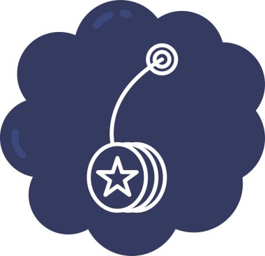 İzole edilmiş tek bir noel balosunun vektör çizimi