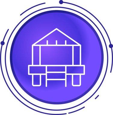 Ev simgesi vektör illüstrasyonu