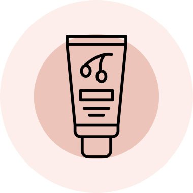 kozmetik krem rengi vektör çizimi