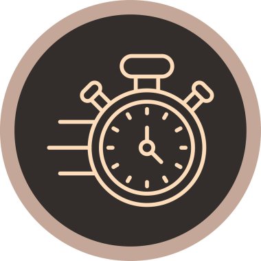 Saat. Web simgesi vektör illüstrasyonu