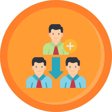 Ağ & takımı için iş yönetimi dairesi simgesi