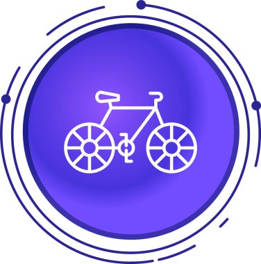bisiklet ikonu vektör illüstrasyonu