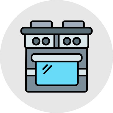 Benzin istasyonu. Basit resimleme