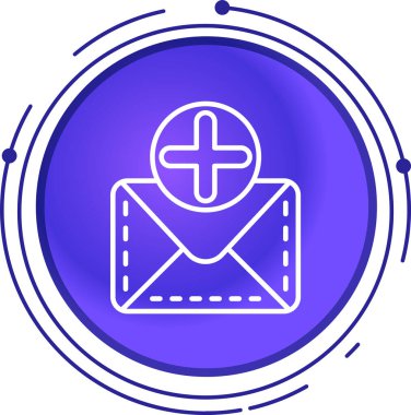 E- posta simgesinin vektör illüstrasyonu