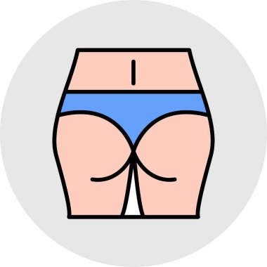 Vücut simgesi. ince renk tasarımı. vektör illüstrasyonu.