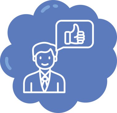 İş. Web simgesi basit illüstrasyon