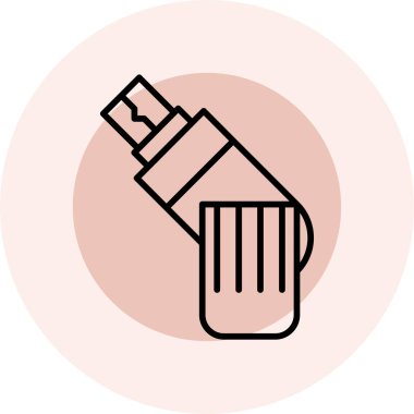 Bir şişe sıvının vektör çizimi