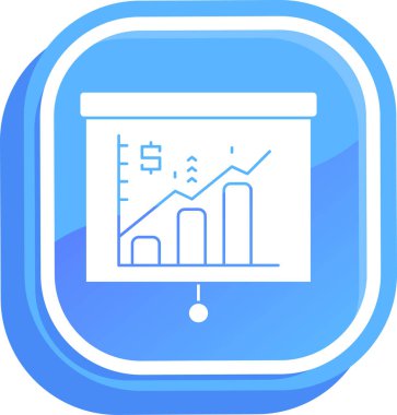 Analiz grafiği büyüme simgesi - özet biçimi