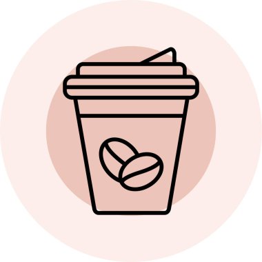 Kahve fincanının vektör çizimi