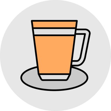 Çay ikonu vektör illüstrasyonu