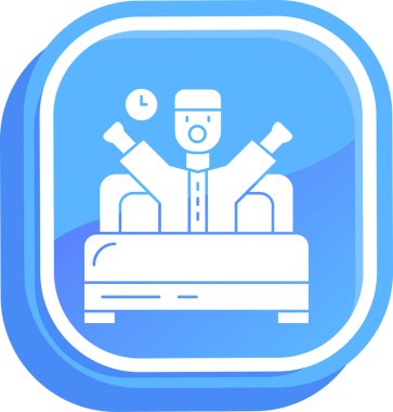 Bir robot simgesinin vektör illüstrasyonu