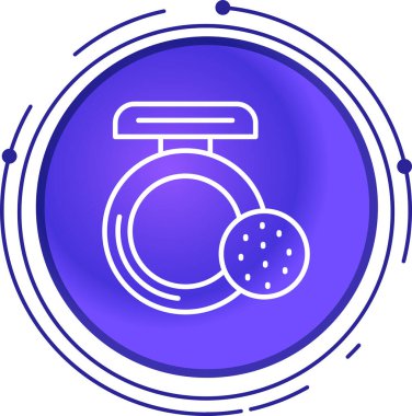 Yemek. Web simgesi vektör illüstrasyonu