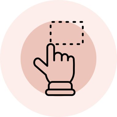 İmleç. Web simgesi basit illüstrasyon