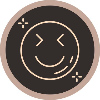 Gülümse ikon vektör illüstrasyonu