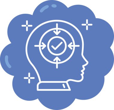 fikir simgesi, vektör illüstrasyonu