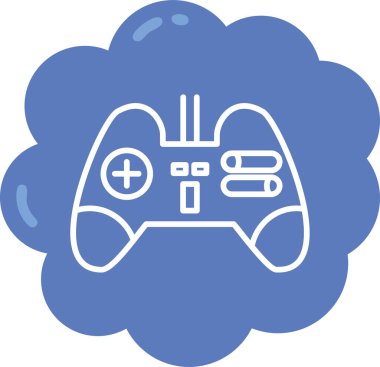 Oyun simgesinin vektör illüstrasyonu