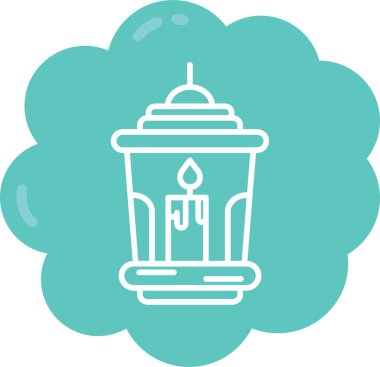 Bir fener simgesinin vektör illüstrasyonu