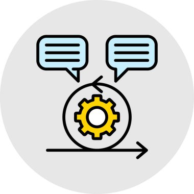 dişli simgesi vektör illüstrasyonu