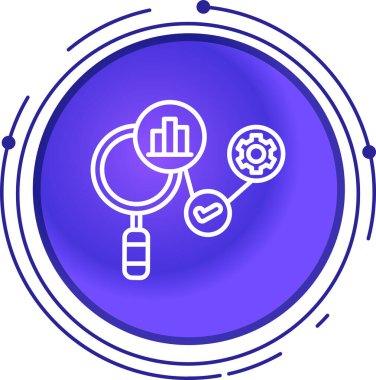 Veri analiz simgesi vektörde. Logotype -