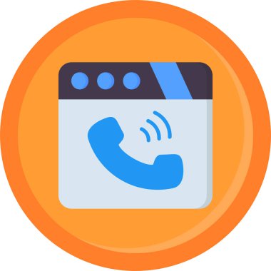 telefon arama simgesi vektör illüstrasyonu