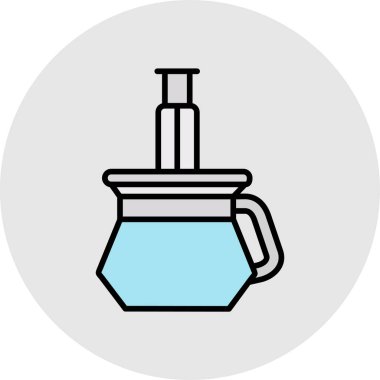 Bir kimyasal şişenin vektör çizimi