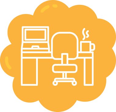 Bulut. Web simgesi basit illüstrasyon