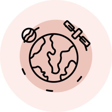 Küresel simge vektör illüstrasyonu