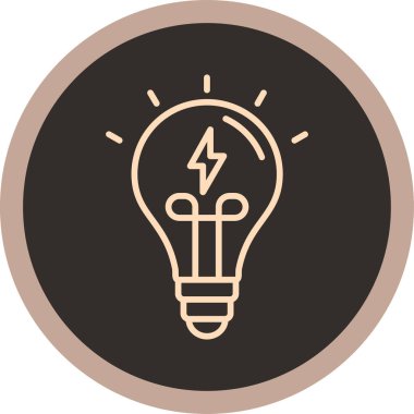 Ampul. Web simgesi basit illüstrasyon