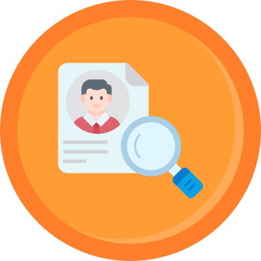 ID kart simgesi vektör illüstrasyonu