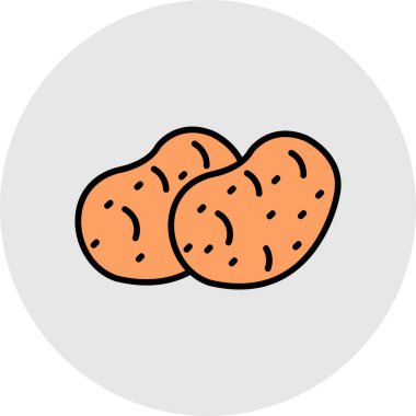 Kişisel ve ticari kullanım için ekmek vektörü simgesi simgesi vektör çizimi..