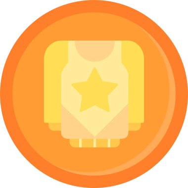 Madalya. Web simgesi basit illüstrasyon