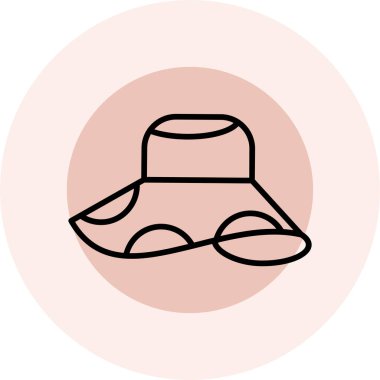 Şapka simgesi vektör illüstrasyonu