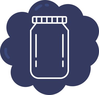 Süt. Web simgesi basit illüstrasyon