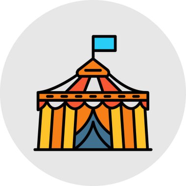 Lunapark eğlence fuarı simgesi