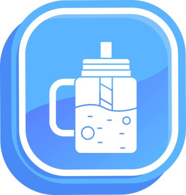 şişe simgesi, vektör illüstrasyonu basit tasarım