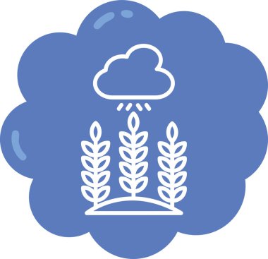 Buğday simgesi vektör illüstrasyonu