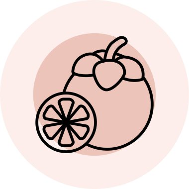 meyve simgesinin vektör illüstrasyonu