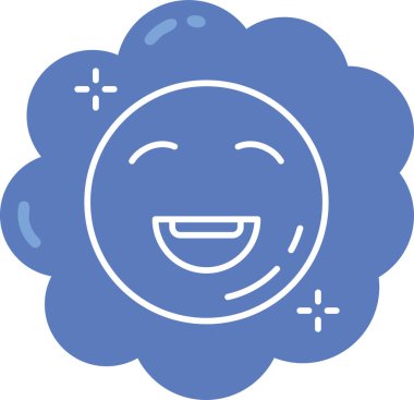 Gülümse ikon vektör illüstrasyonu