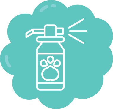 Sprey şişe simgesinin vektör illüstrasyonu