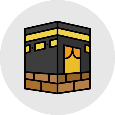 Ahşap kutu simgesinin vektör çizimi