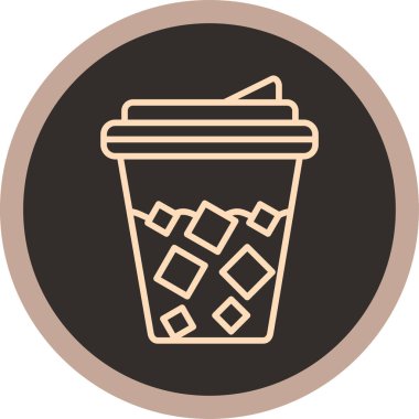 kahve ikonu vektör illüstrasyonu