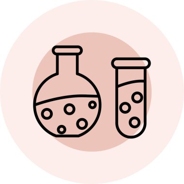 laboratuvar matara vektör simgesi